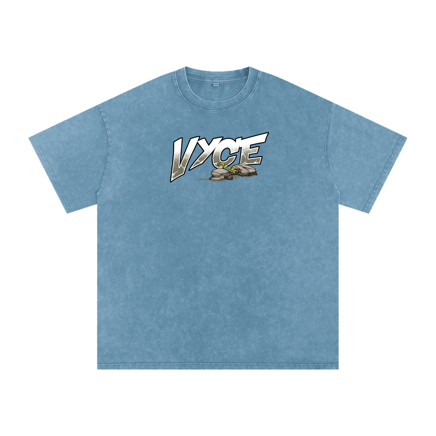 Vyce x k5zyi Mountain run snow washed tee