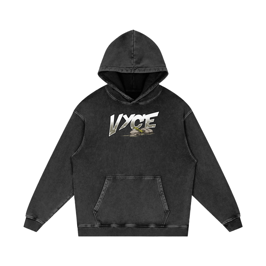 Vyce x k5zyi Mountain run snow washed hoodie