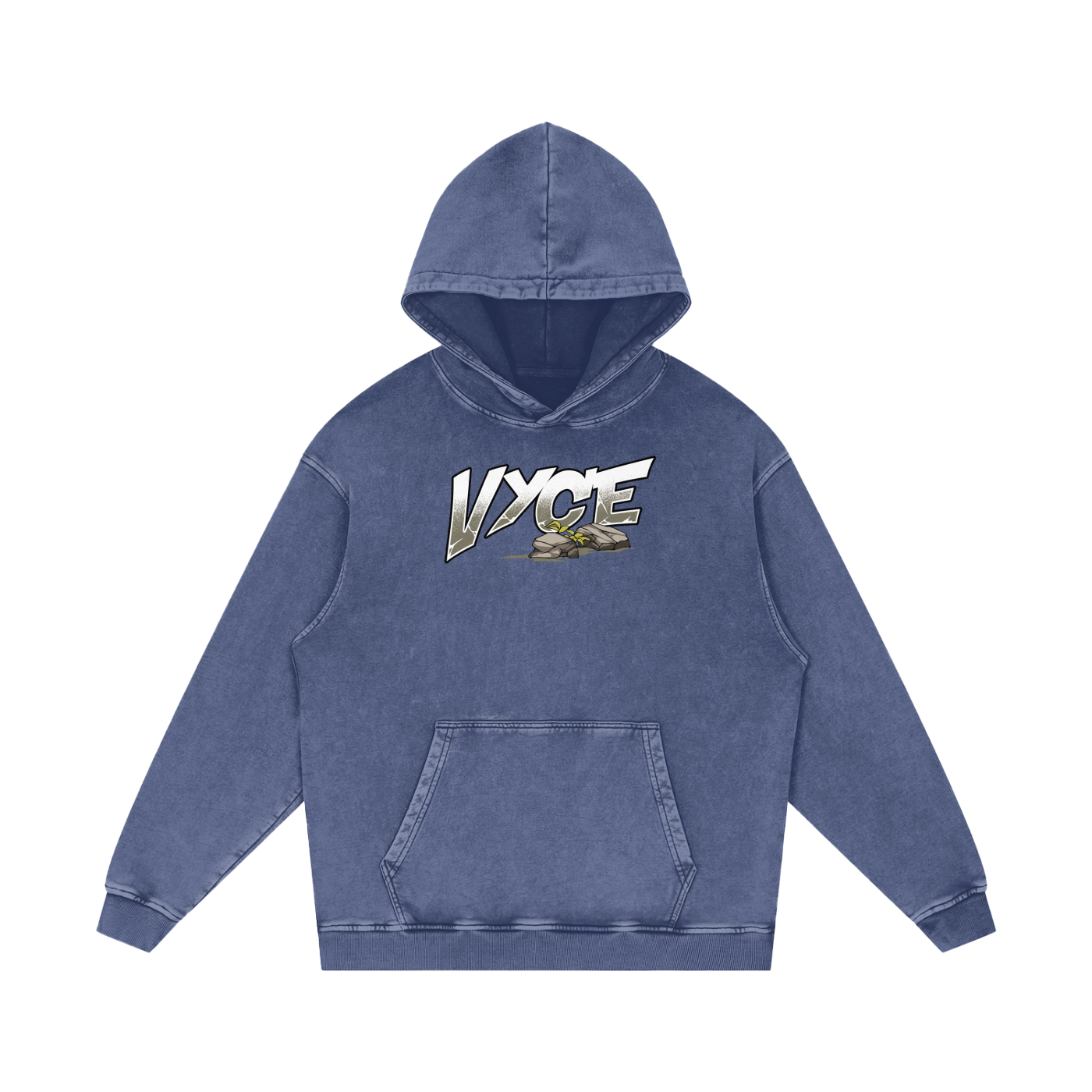 Vyce x k5zyi Mountain run snow washed hoodie