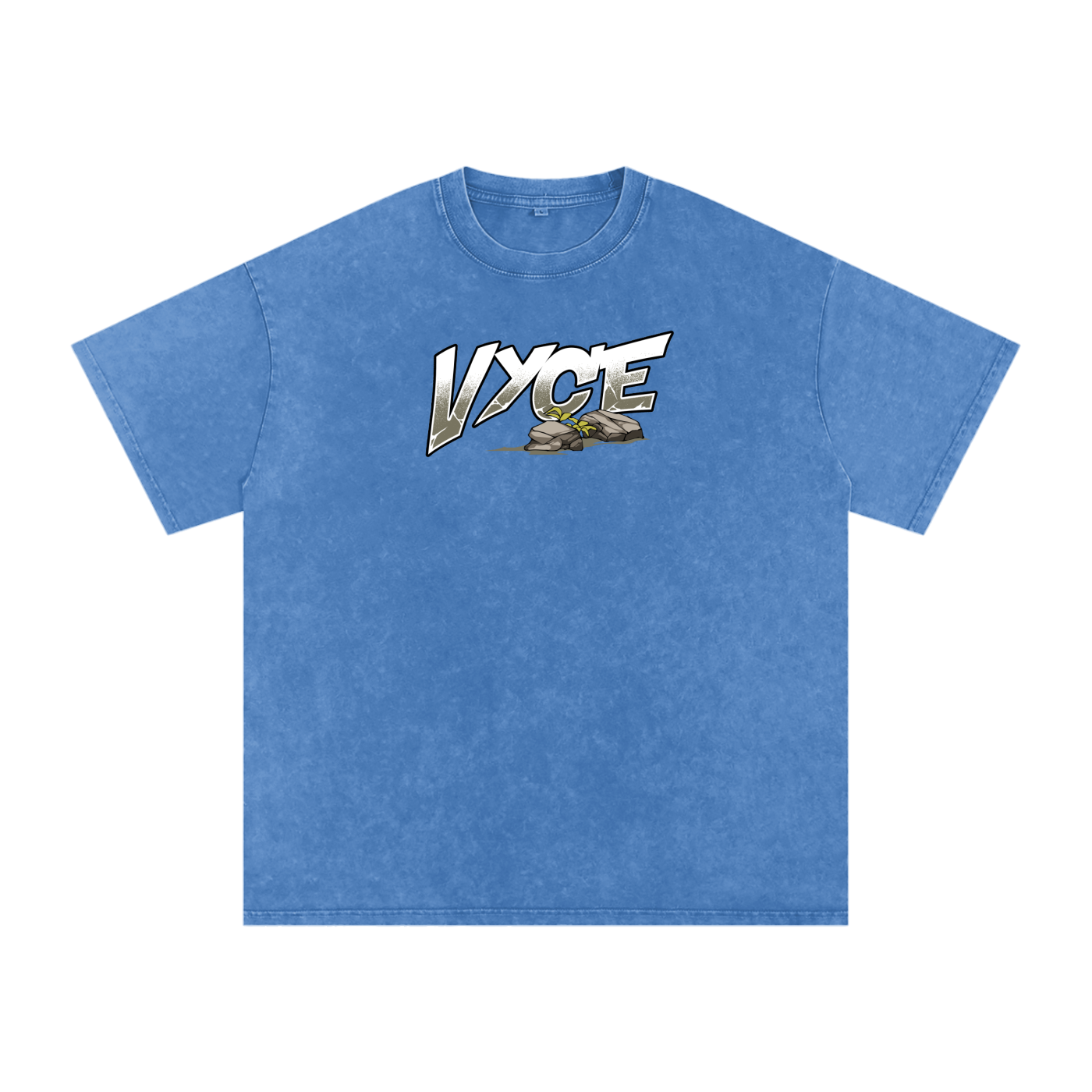 Vyce x k5zyi Mountain run snow washed tee