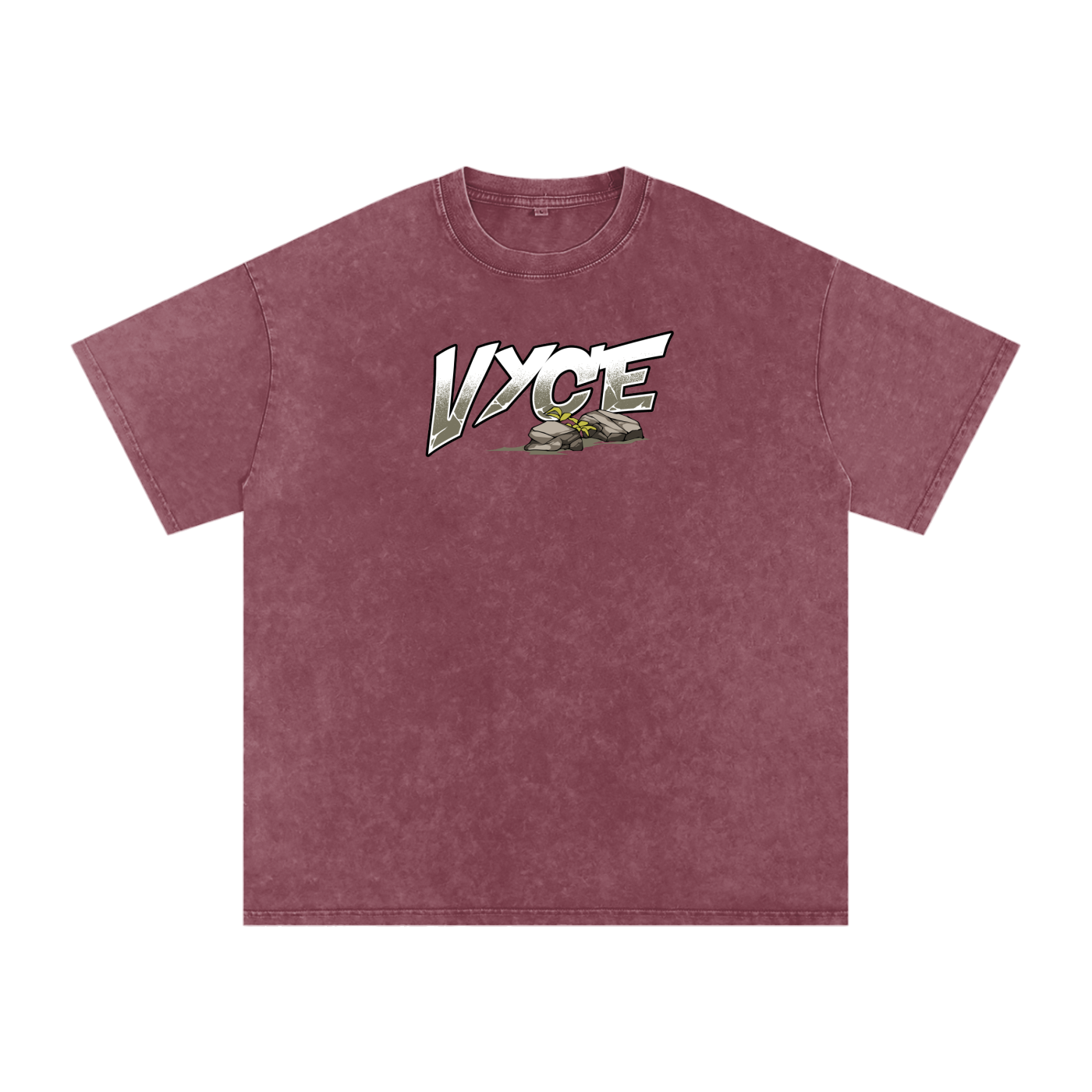 Vyce x k5zyi Mountain run snow washed tee