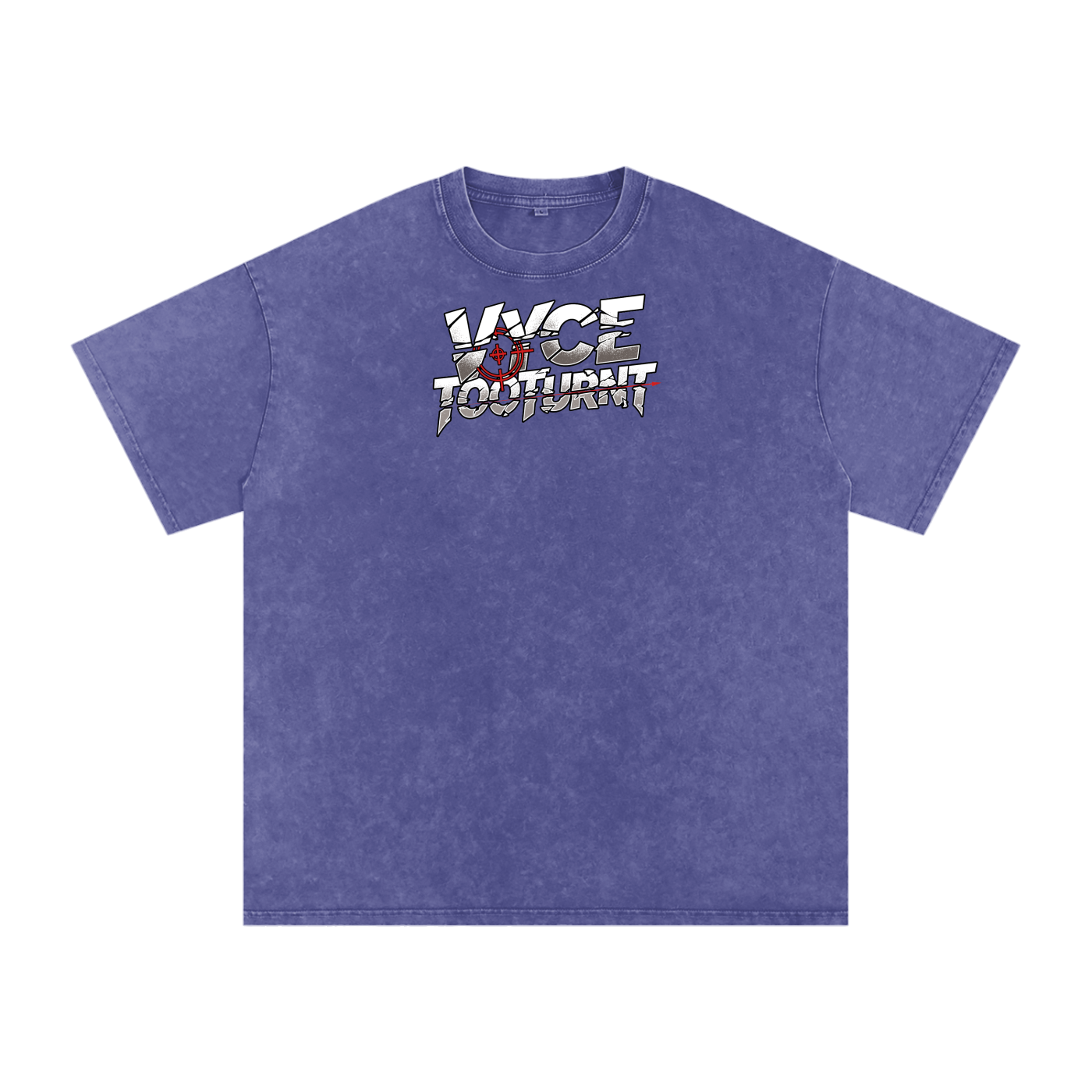 Vyce x TooTurnt Snow Washed Oversized Cotton T-Shirt