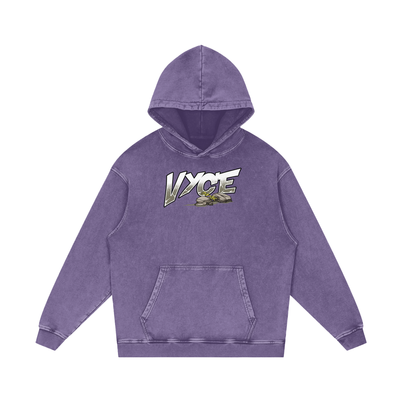 Vyce x k5zyi Mountain run snow washed hoodie
