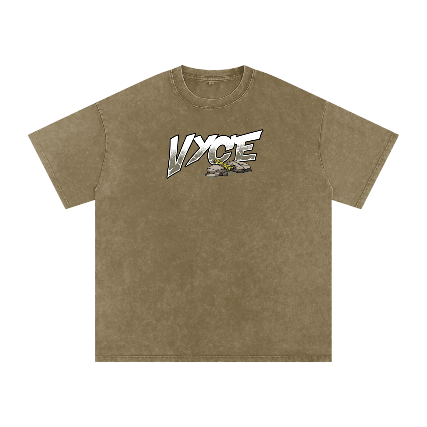 Vyce x k5zyi Mountain run snow washed tee