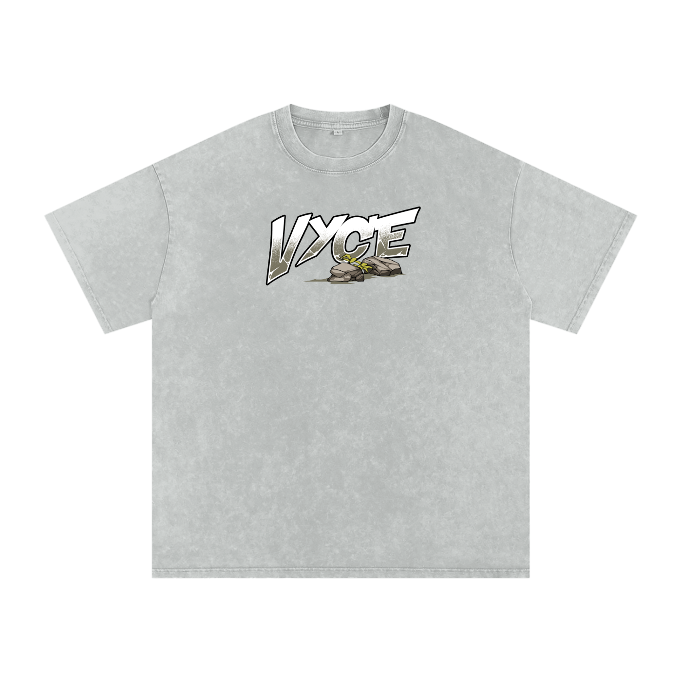Vyce x k5zyi Mountain run snow washed tee