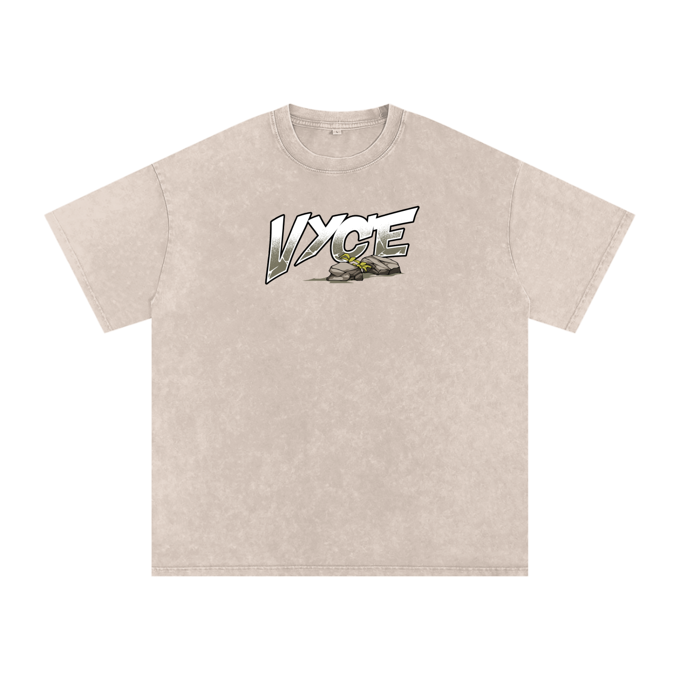 Vyce x k5zyi Mountain run snow washed tee