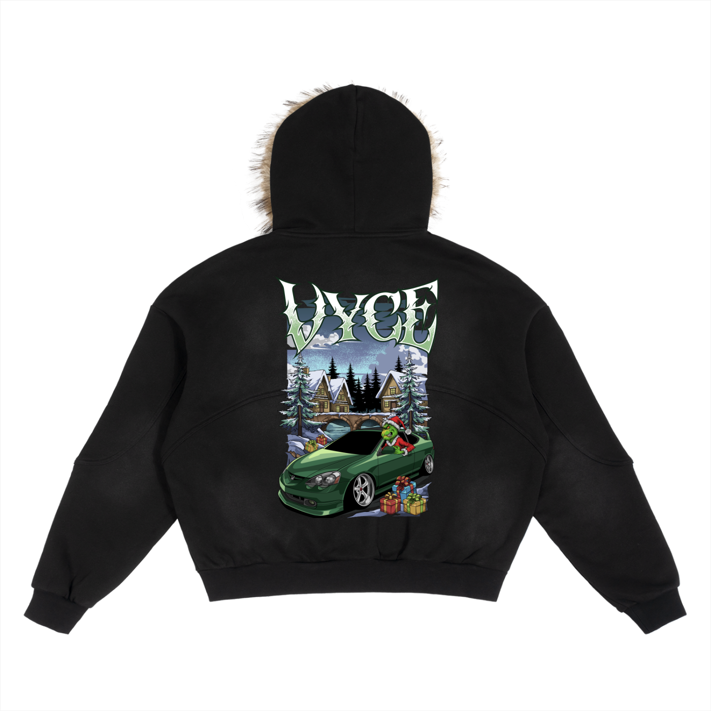 Vyce x stolen gifts fluffy hoodie