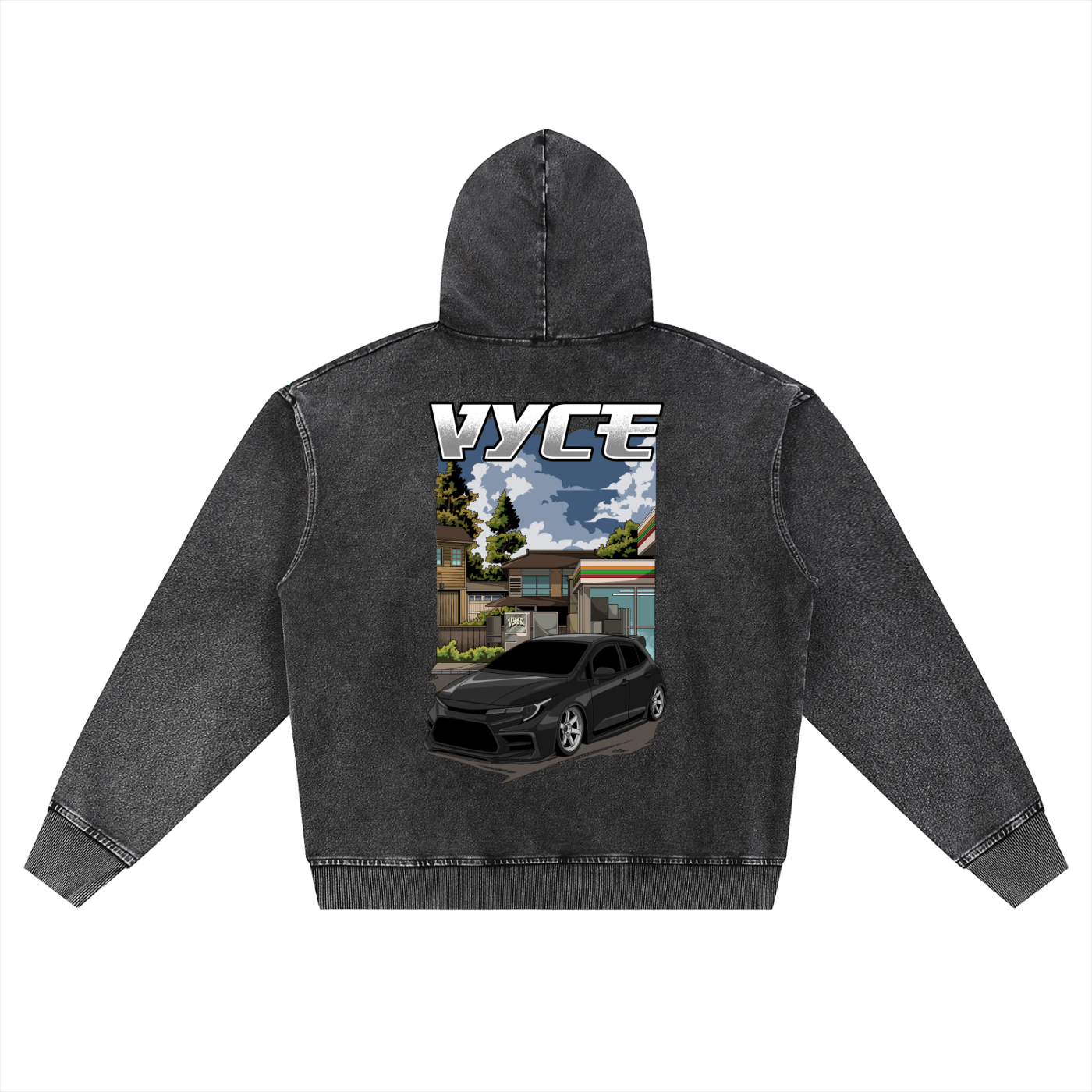 Snow Wash zip vyce x window