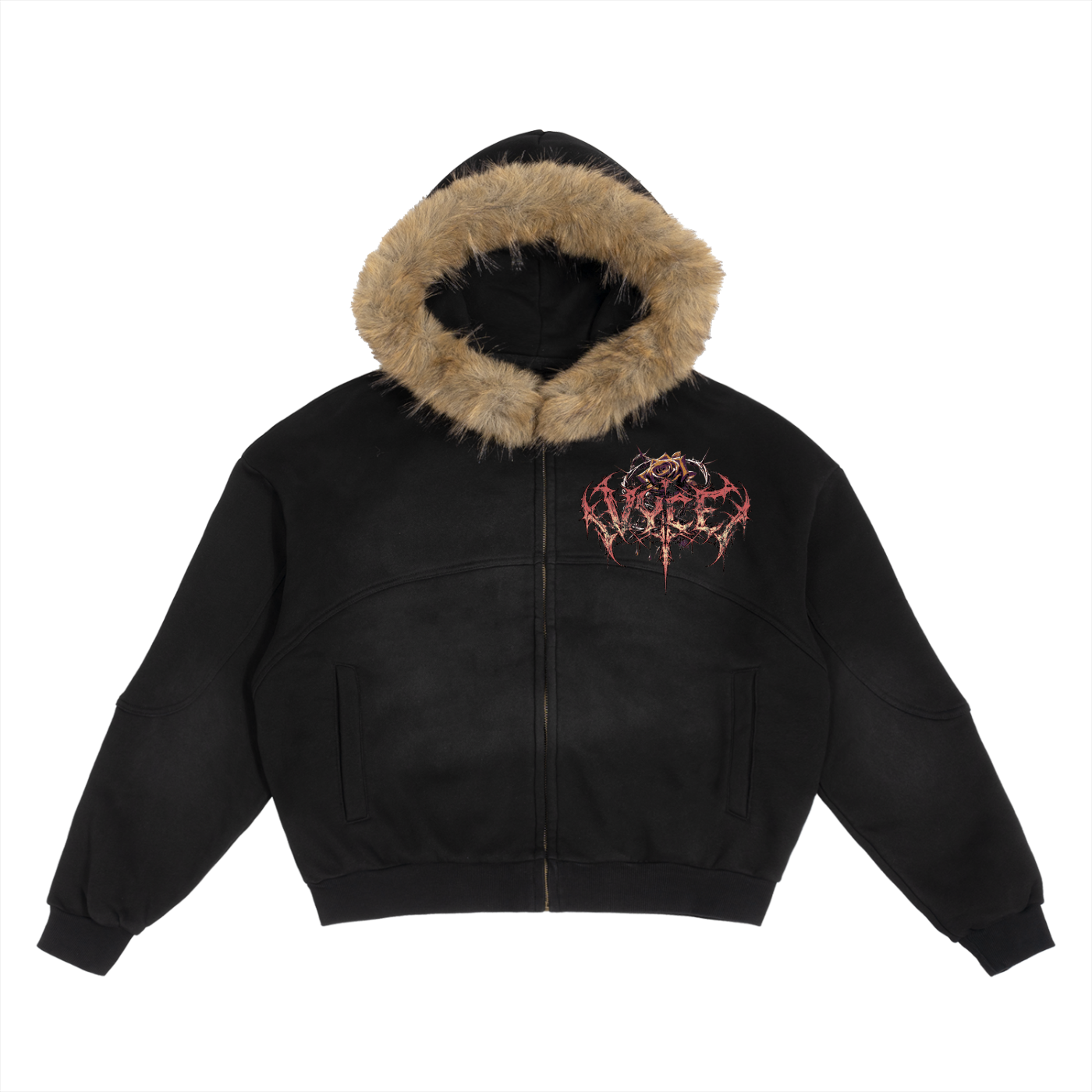 Death Hearts  fluffy hoodie