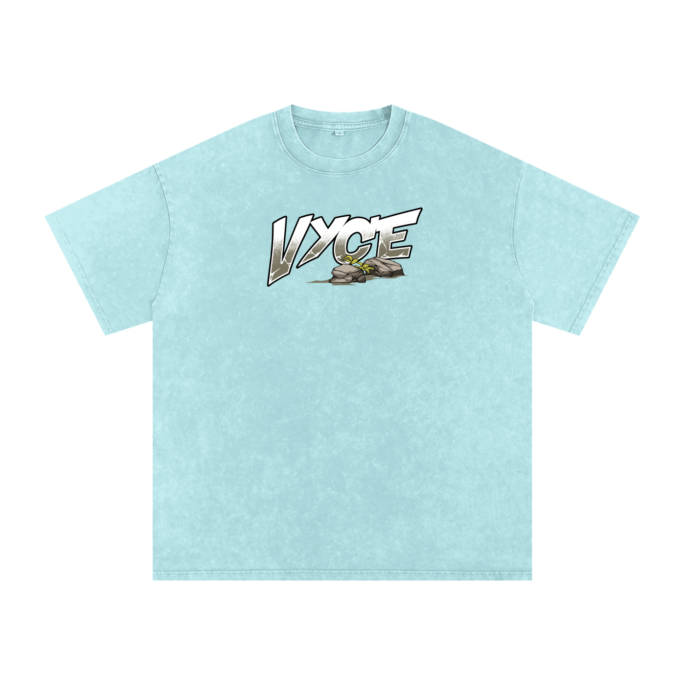 Vyce x k5zyi Mountain run snow washed tee